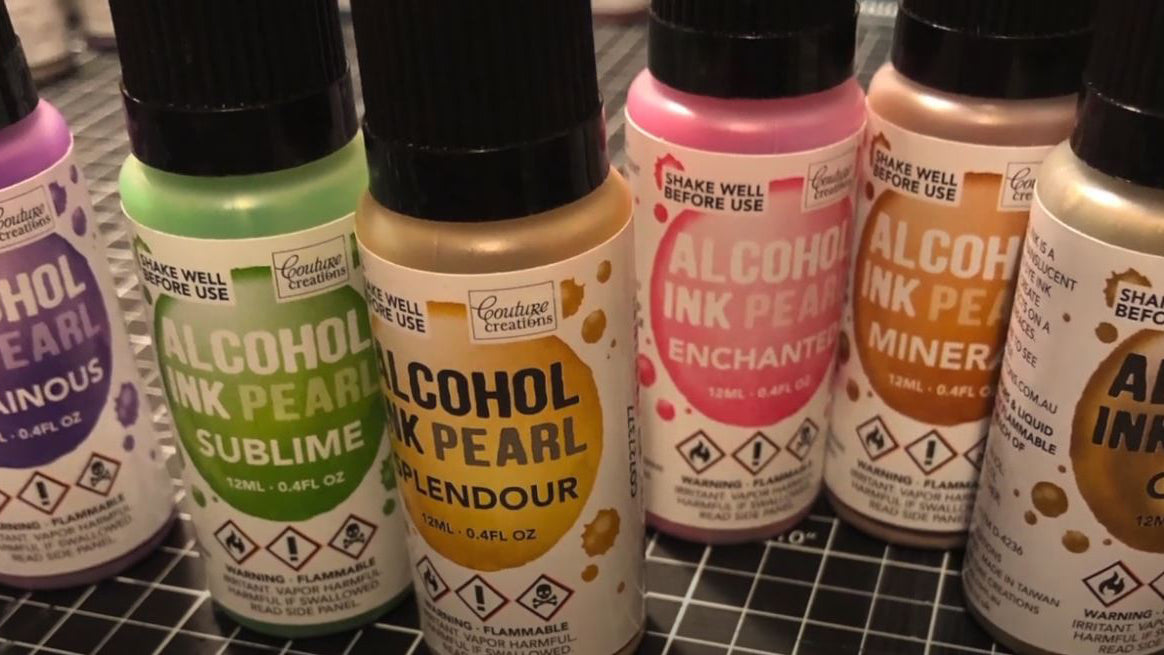 Alcohol ink and supplies