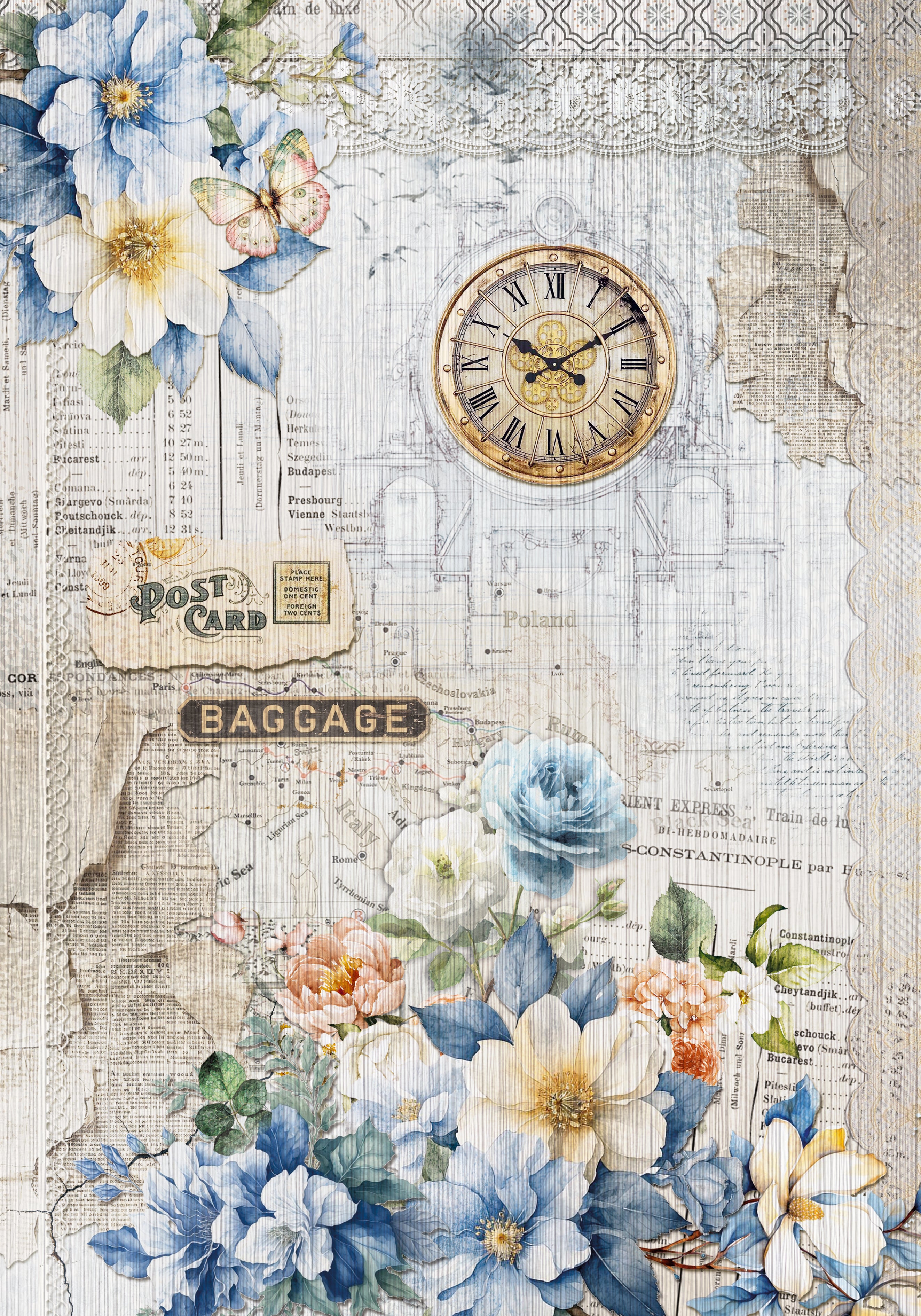 Deluxe Paper Silver & Vellum Dual Pack A4 MIXED 6/Pkg Eastern Journey