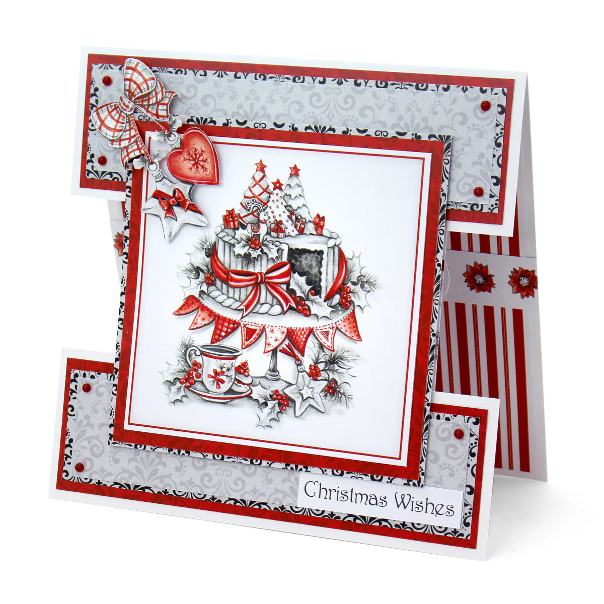 Greyscale Christmas Sentiment Toppers, 2 sheets