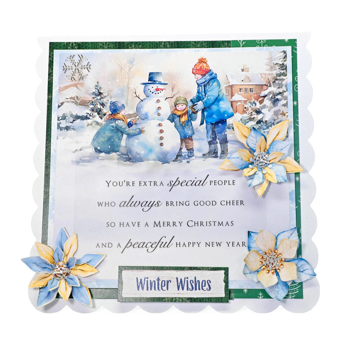 Katy Sue Picket Fence Christmas Scene Stash, 24 sheets