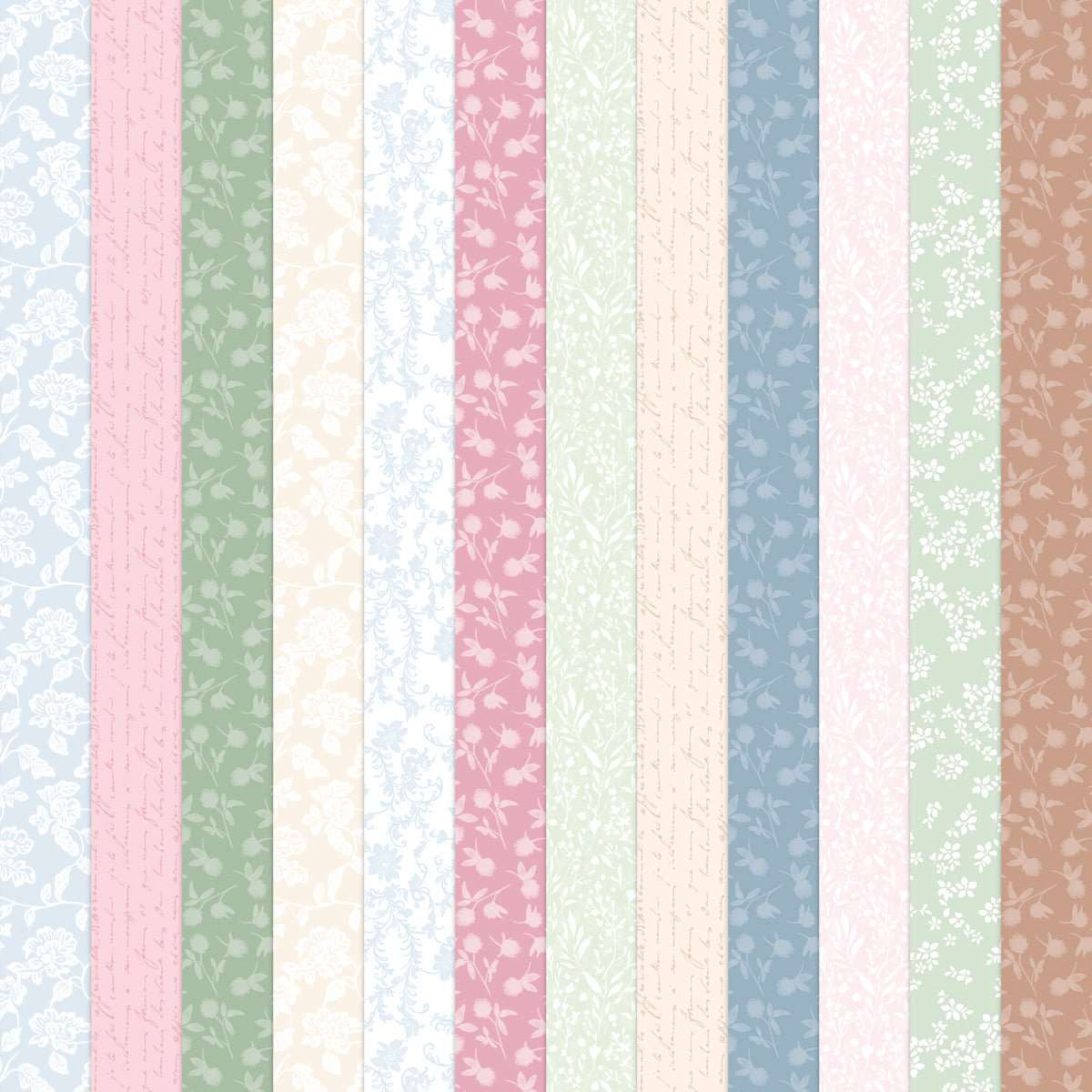 Forever in Bloom Printed Cardstock, 24 sheets