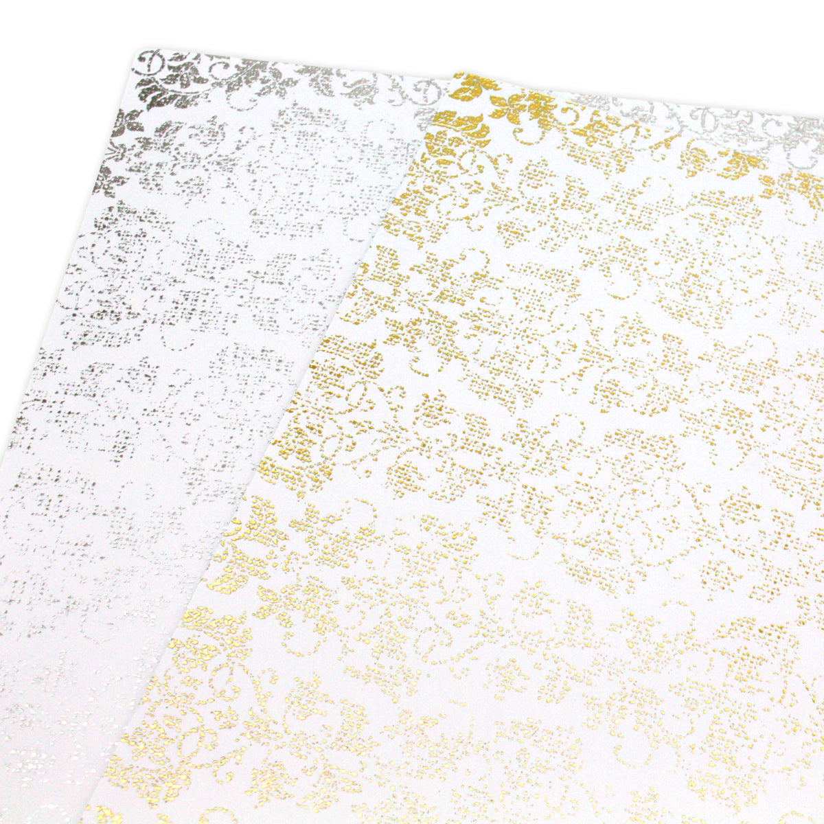 Cosmic Shimmer Gilded to Grunge Damask & Script Cardstock