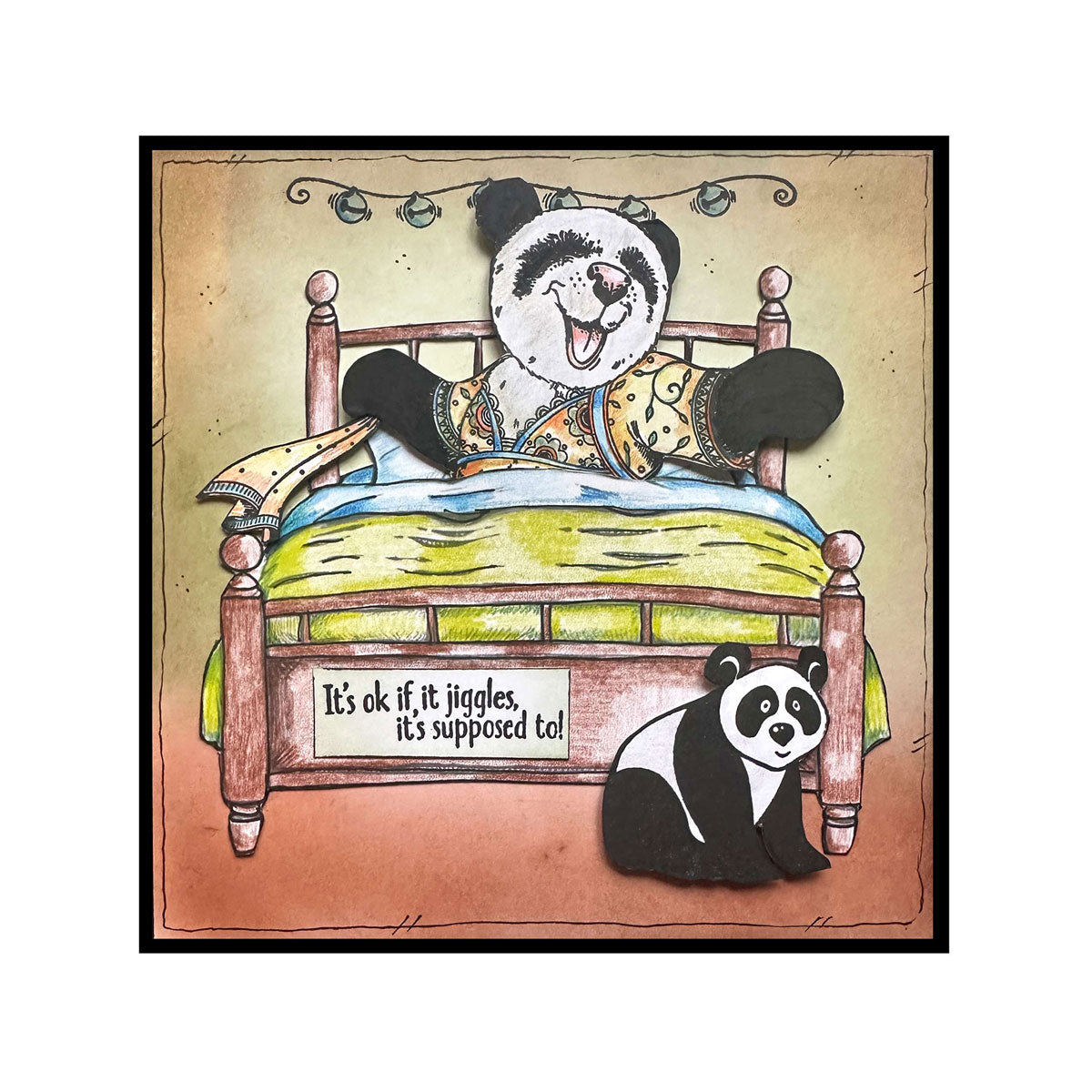 Pink Ink Designs - Miranda Panda, DL Stamp Set