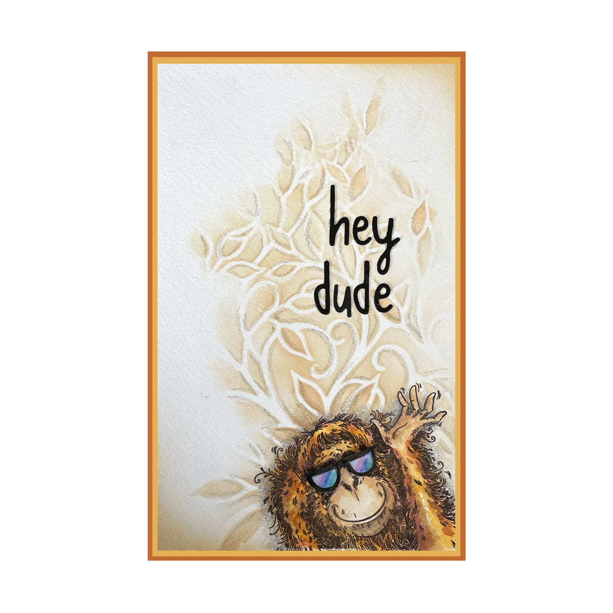 Pink Ink Designs - Orangutangle Orangutan, DL Stamp Set