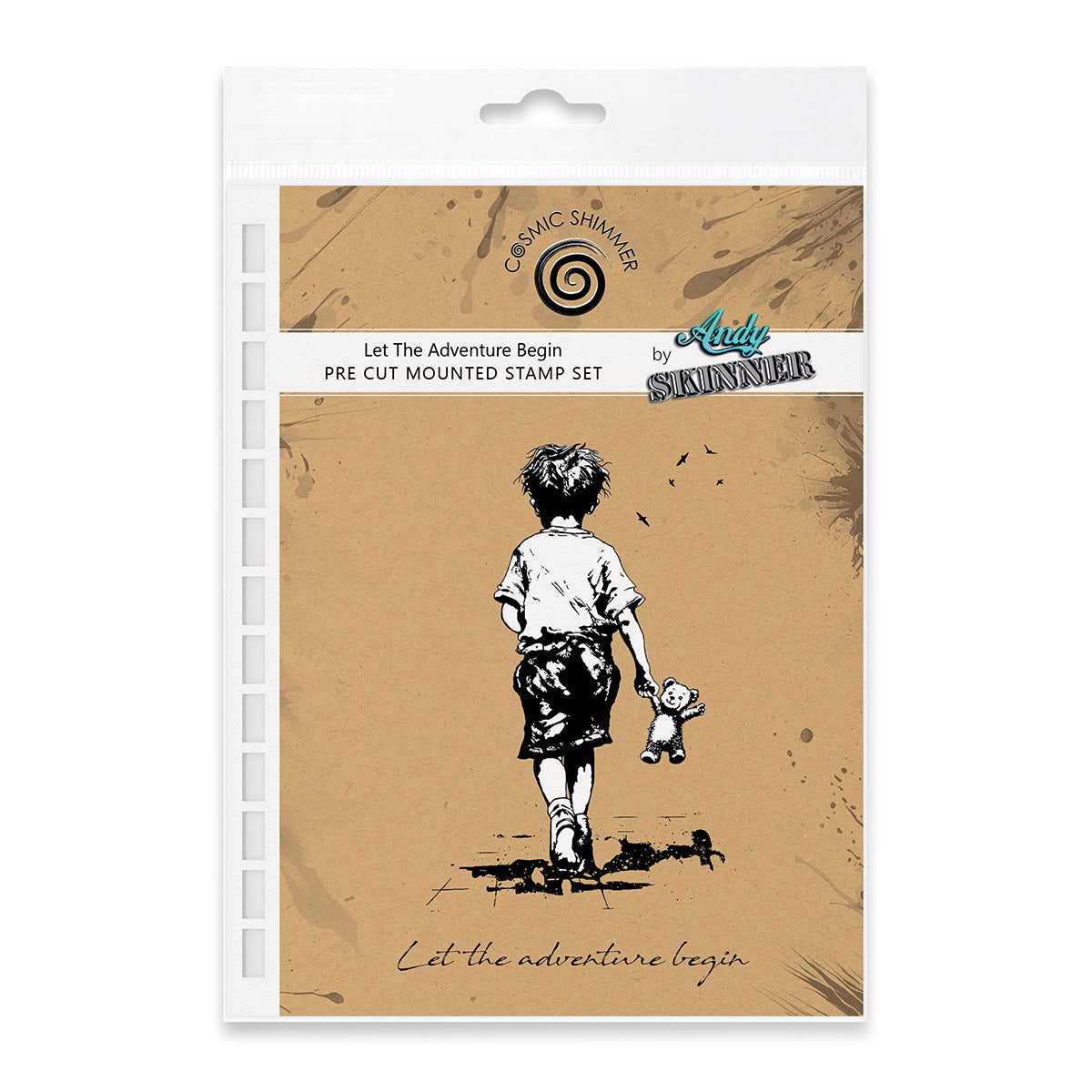 Let The Adventure Begin Pre Cut Rubber Stamp Set by Andy Skinner