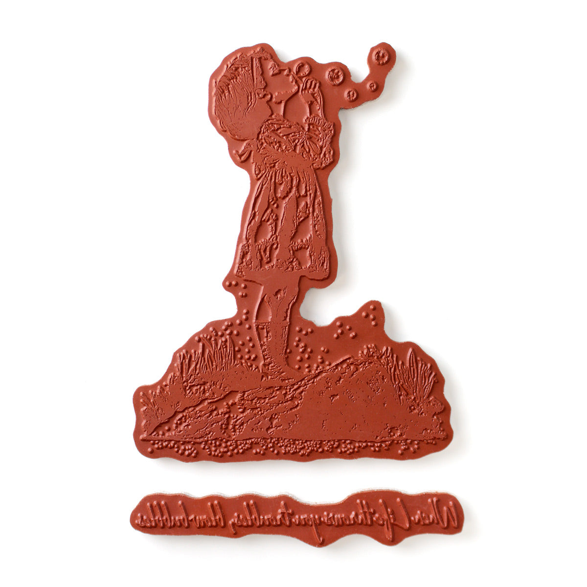 Blowing Bubbles Pre Cut Rubber Stamp Set by Andy Skinner