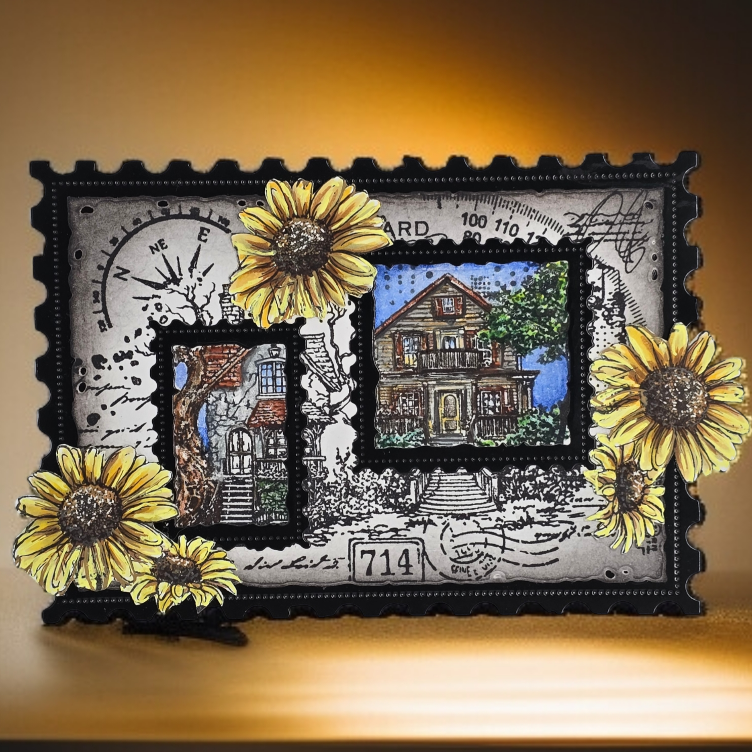 AALL and Create - A6 Stamp Set - Scenic Script