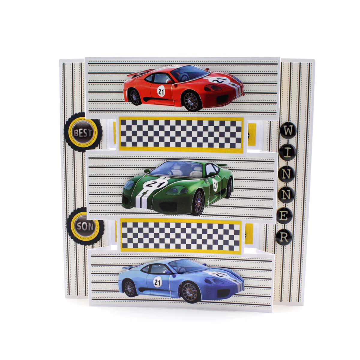 Die Cut Decoupage – Fast Cars (Pack Of 3)