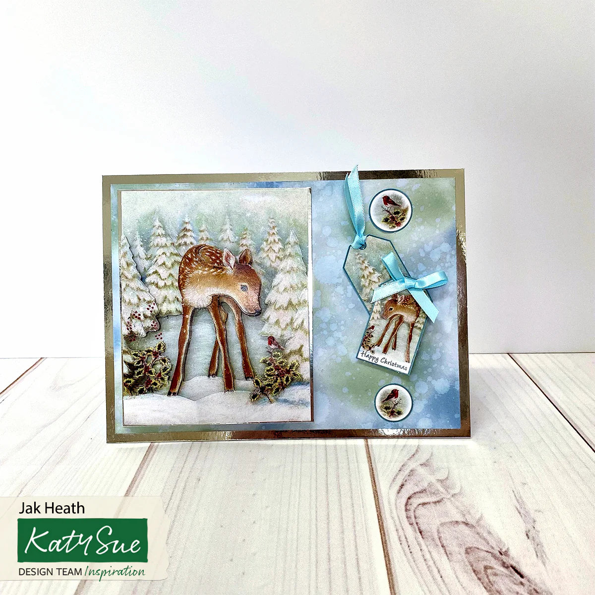 Die Cut Decoupage – Deer And Robin (Pack Of 3)