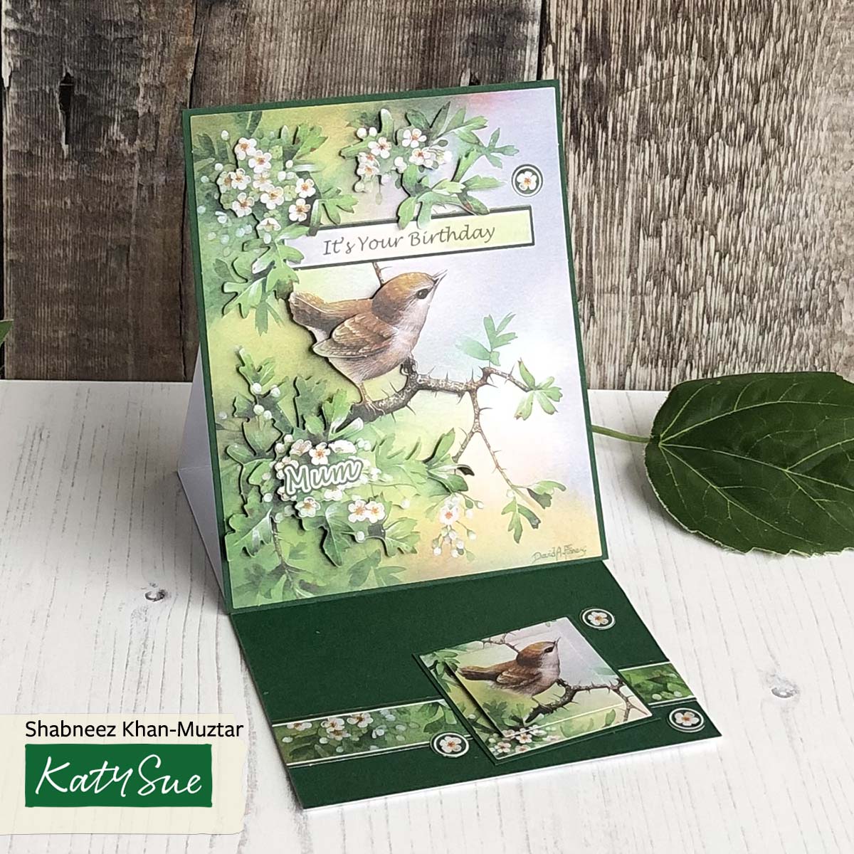 Die Cut Decoupage – Wren In Mayblossom (Pack Of 3)