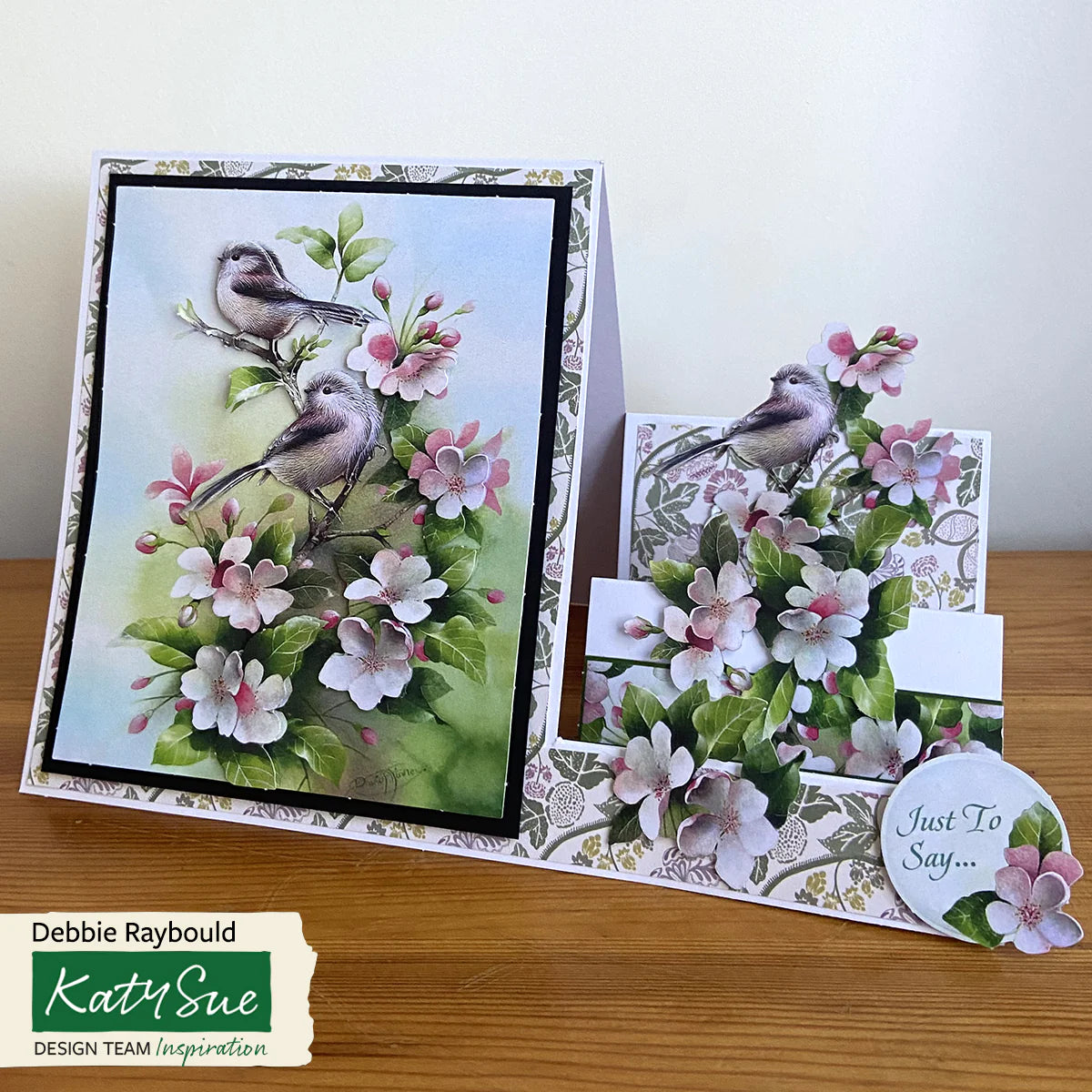 Die Cut Decoupage – Goldfinch In Cherry (Pack Of 3)