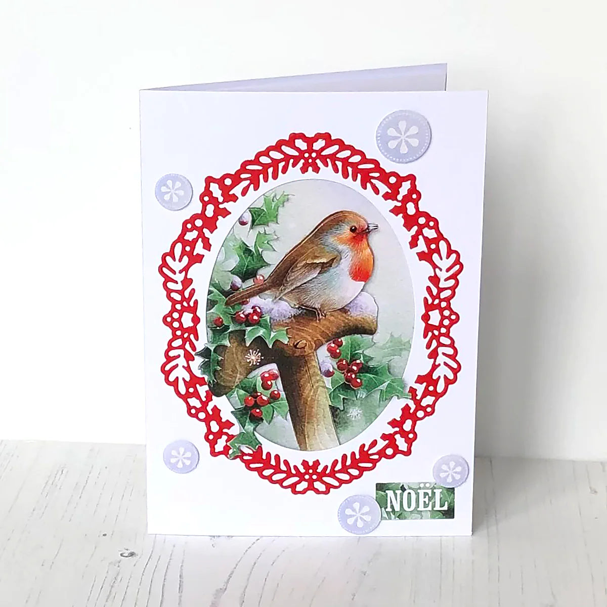 Die Cut Decoupage – Robin On Spade (Pack Of 3)