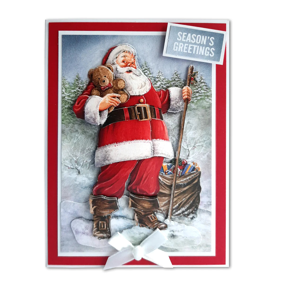 Die Cut Decoupage – Father Christmas (Pack Of 3)
