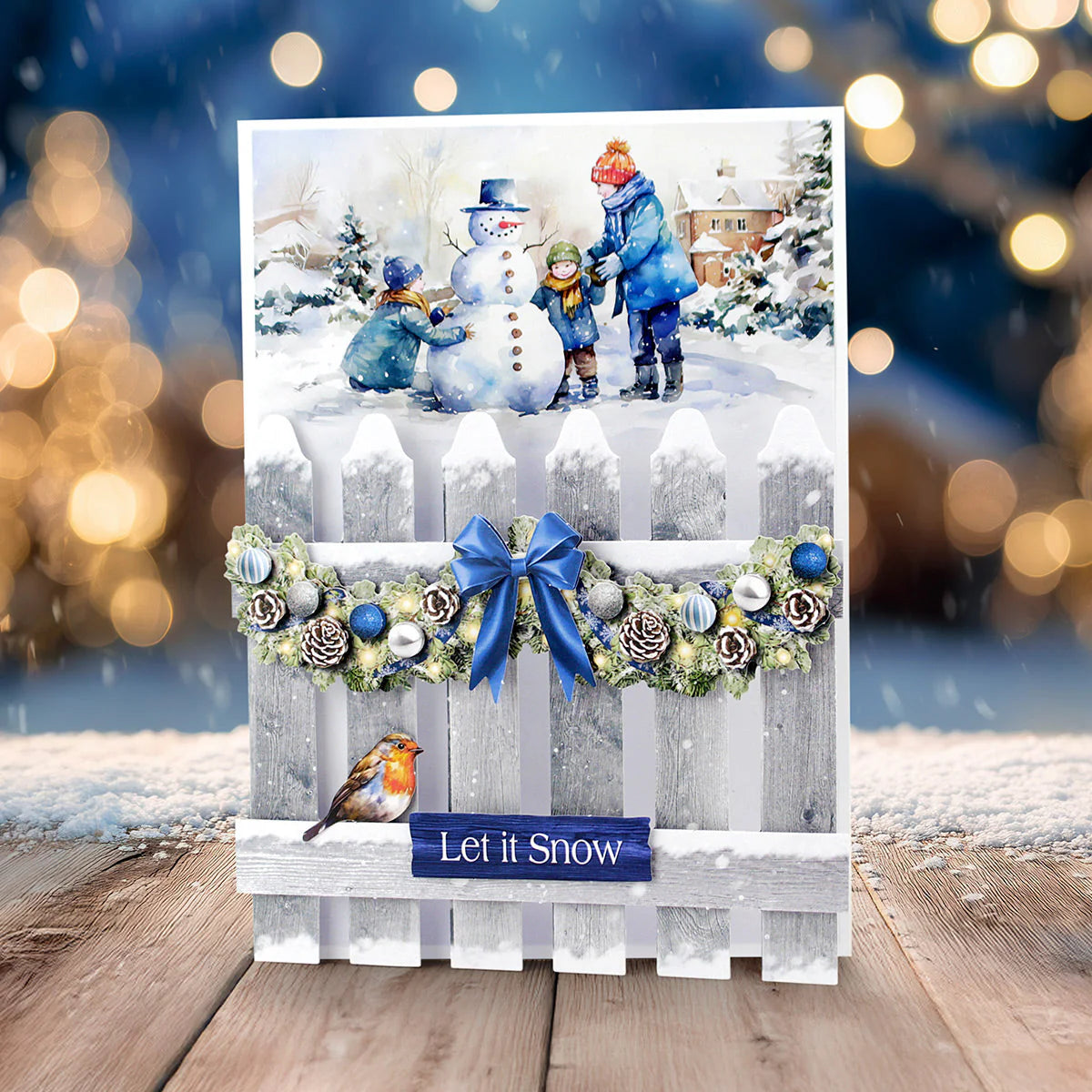 Katy Sue Die Cut Decoupage – Christmas Floral Embellishments, Winter (pack of 3)