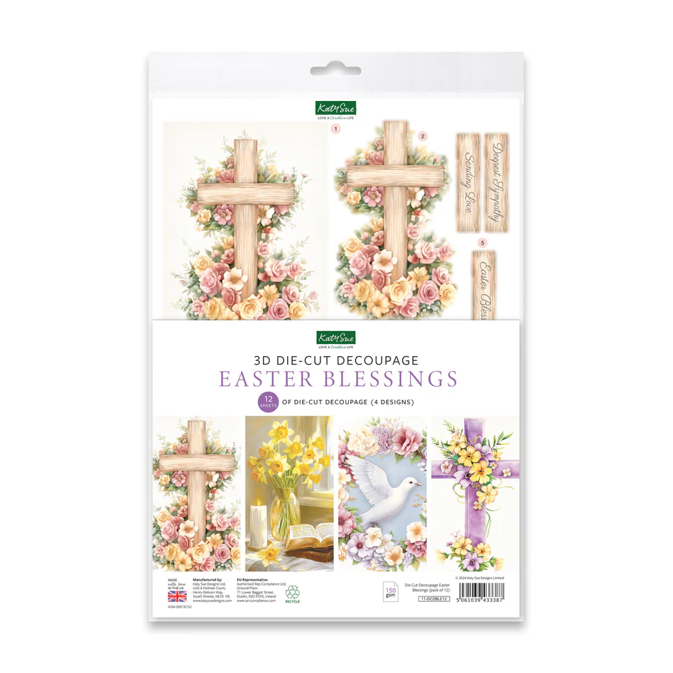 Die Cut Decoupage – Easter Blessings (pack of 12)