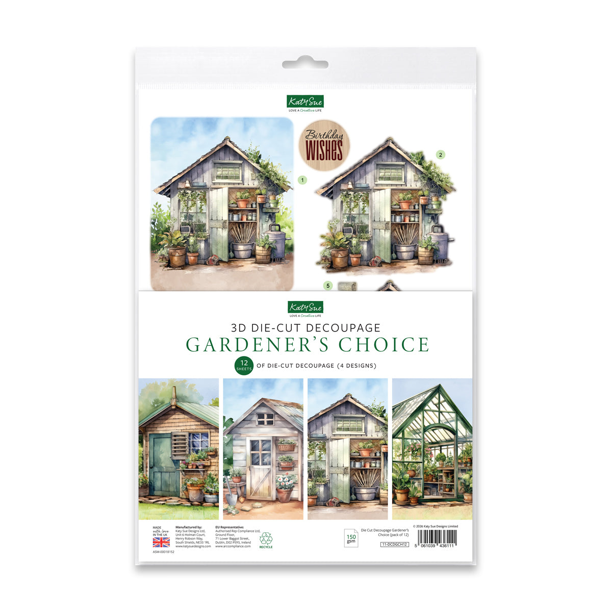 Die Cut Decoupage – Gardener's Choice (pack of 12)
