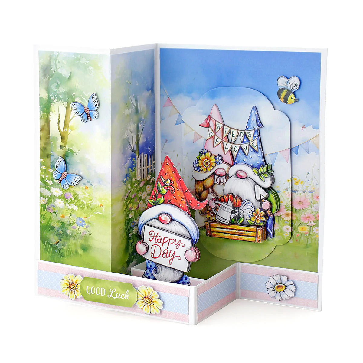 Die Cut Decoupage – Garden Gnomes (Pack of 12)