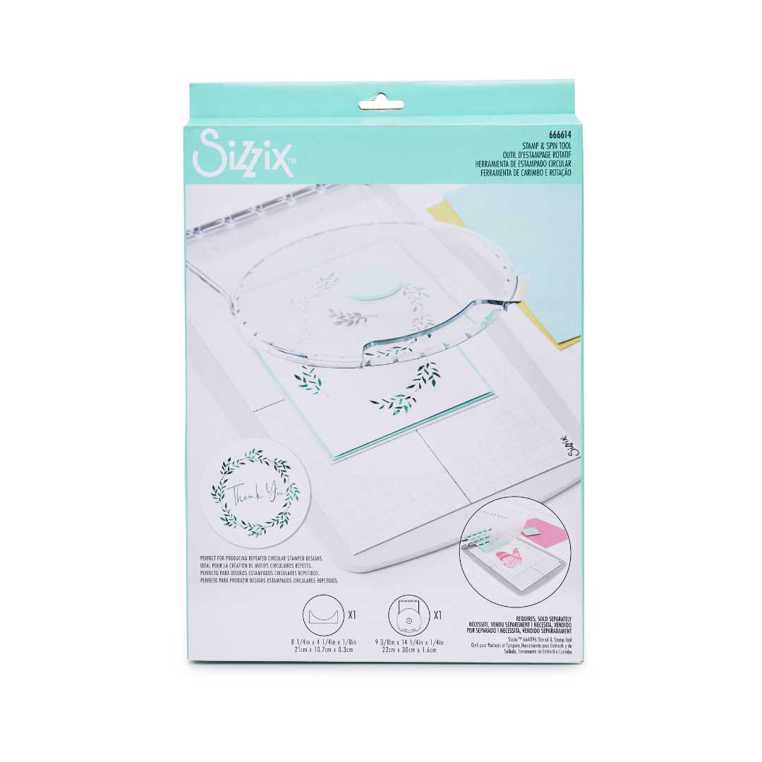 Sizzix Stencil & Stamp Tool Accessory Stamp & Spin Tool