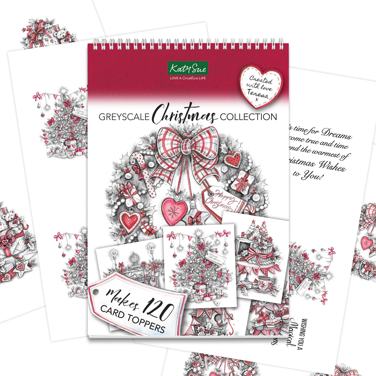 Greyscale Christmas Collection | Paper Craft Pad (Not Die Cut)