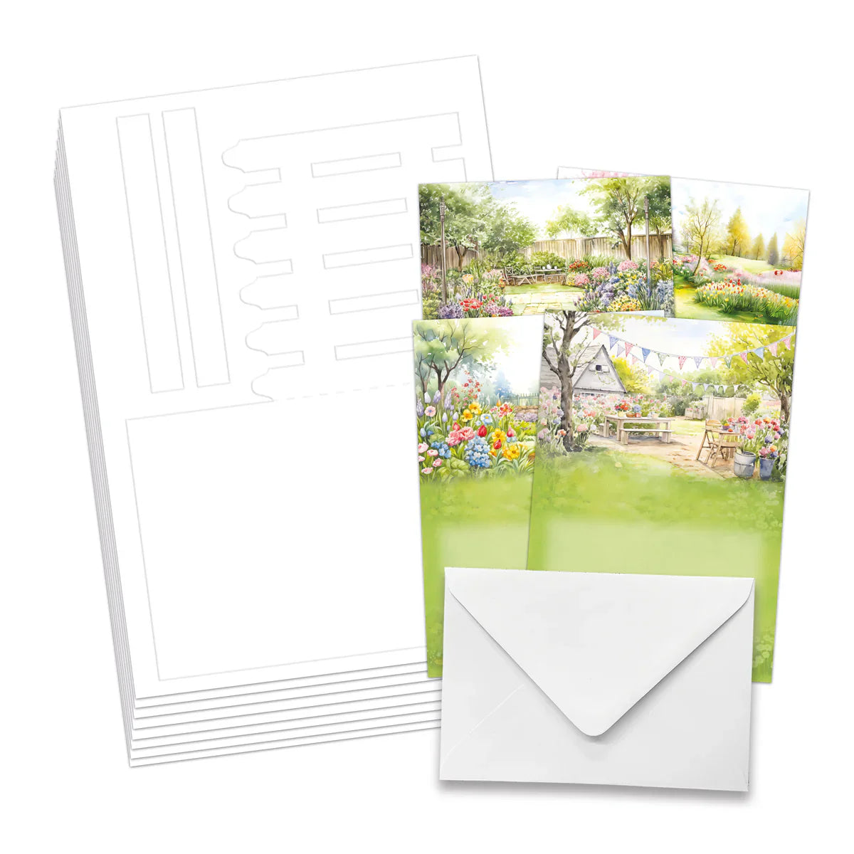 Spring Garden Picket Fence, Card Making Kit