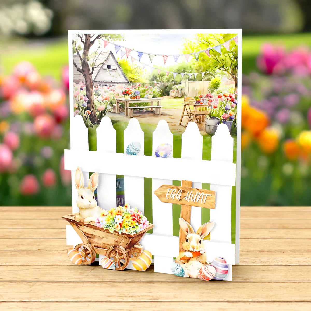 Spring Garden Picket Fence, Card Making Kit