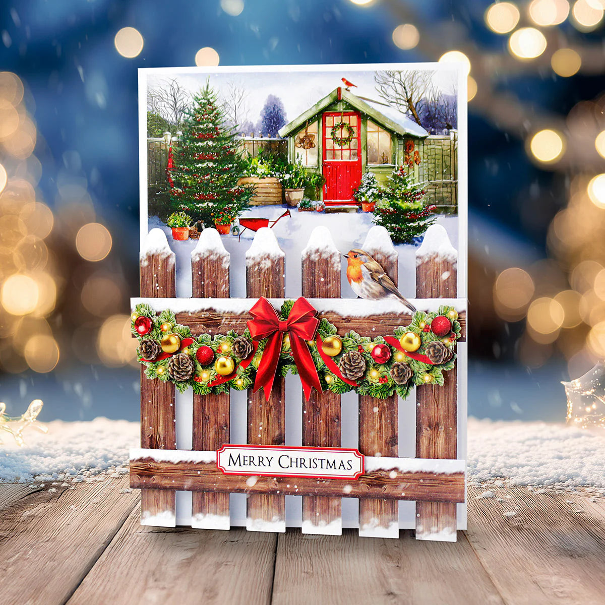 Katy Sue Christmas Garden Picket Fence Card Making Kit