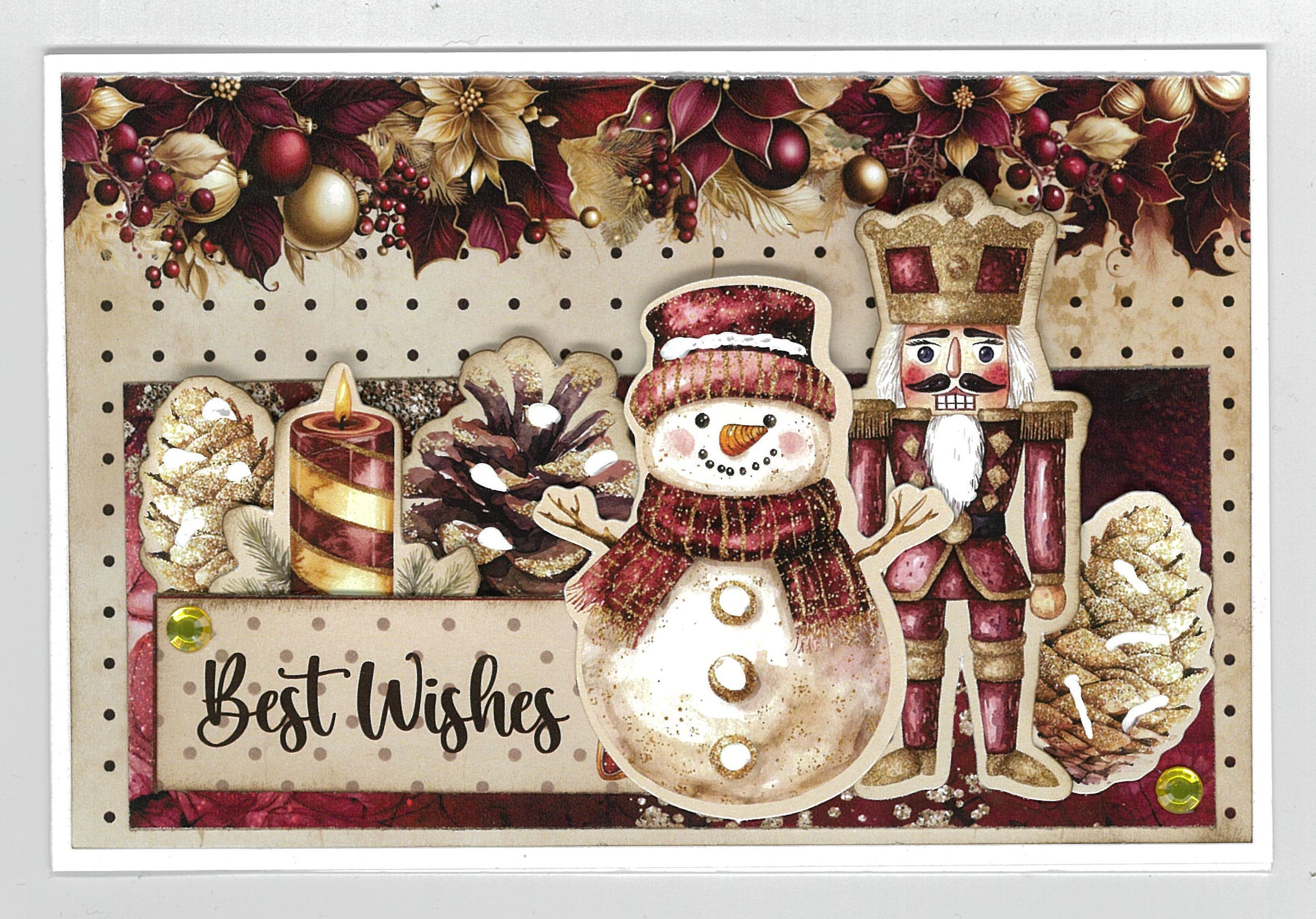 3Quarter Designs Sugarplum Wreath 6x4 Card Pack