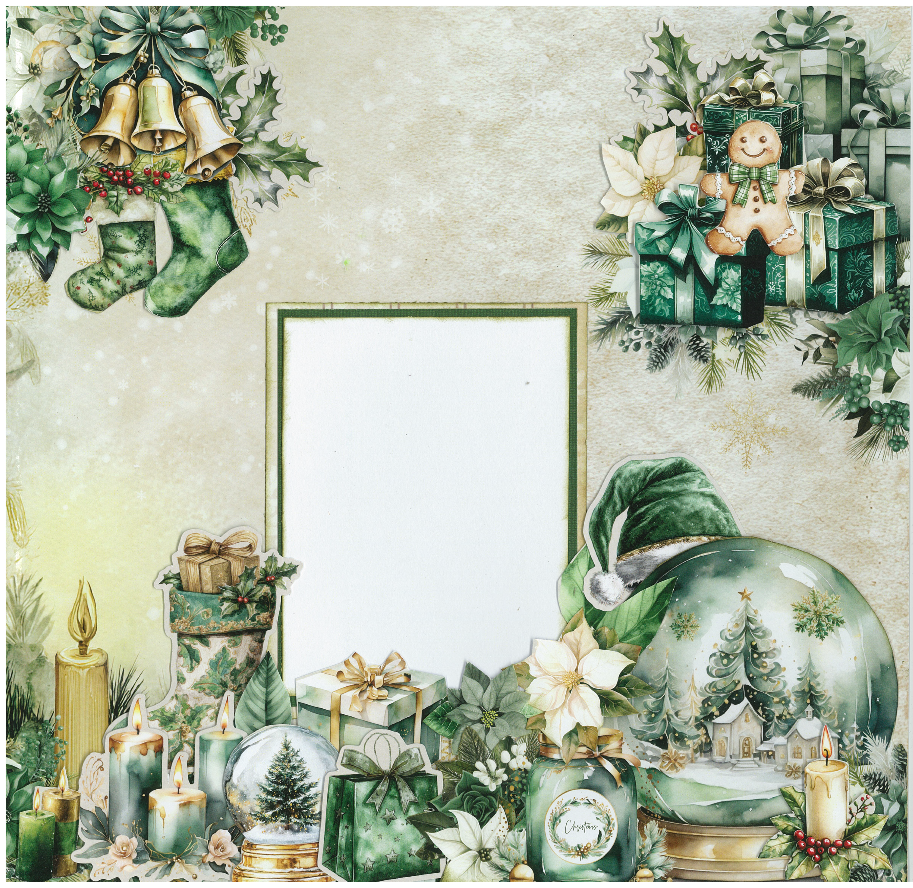 3Quarter Designs Pine Festivities 12x12 Designer Paper & Diecuts Set