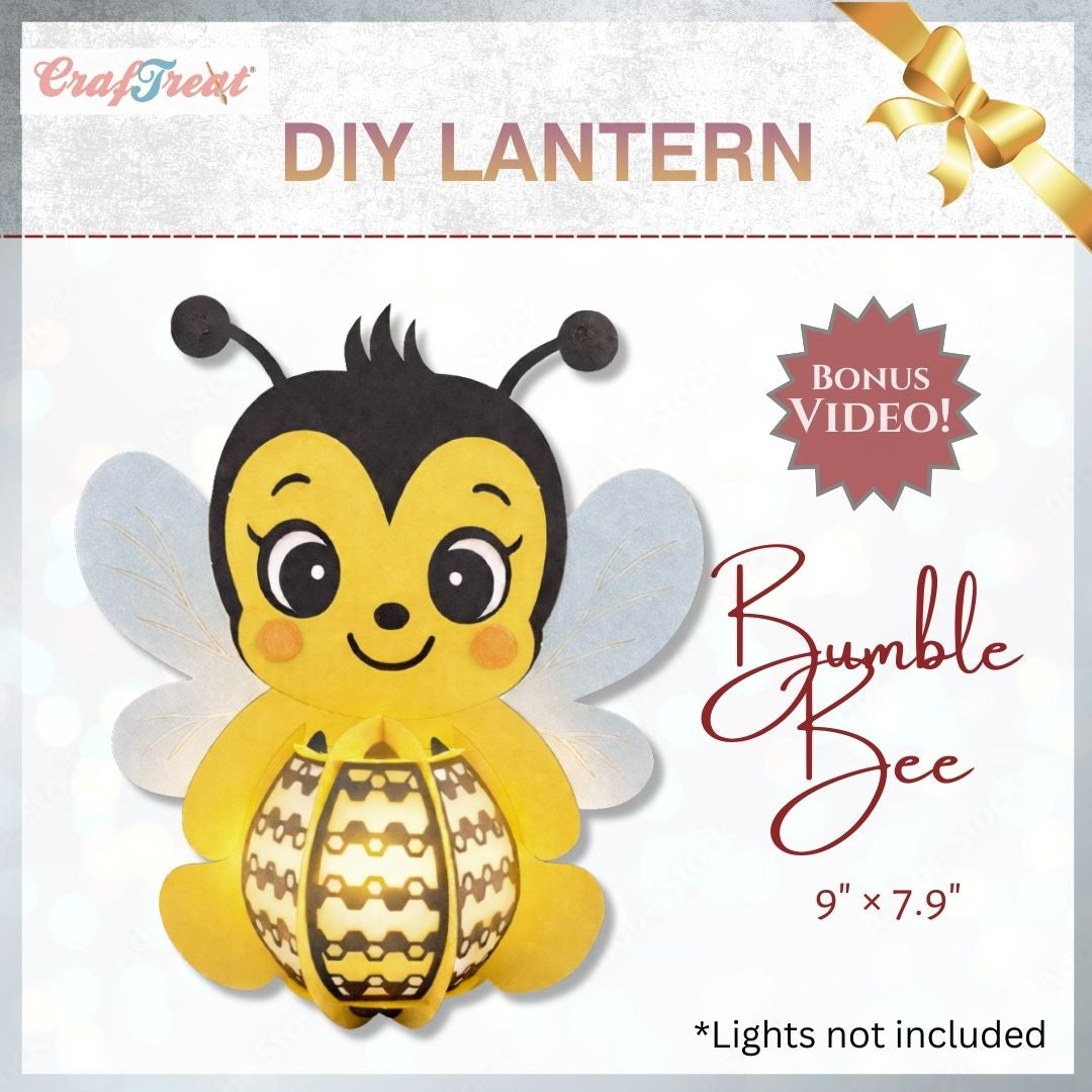 CrafTreat DIY Paper Lanterns - Bumble Bee