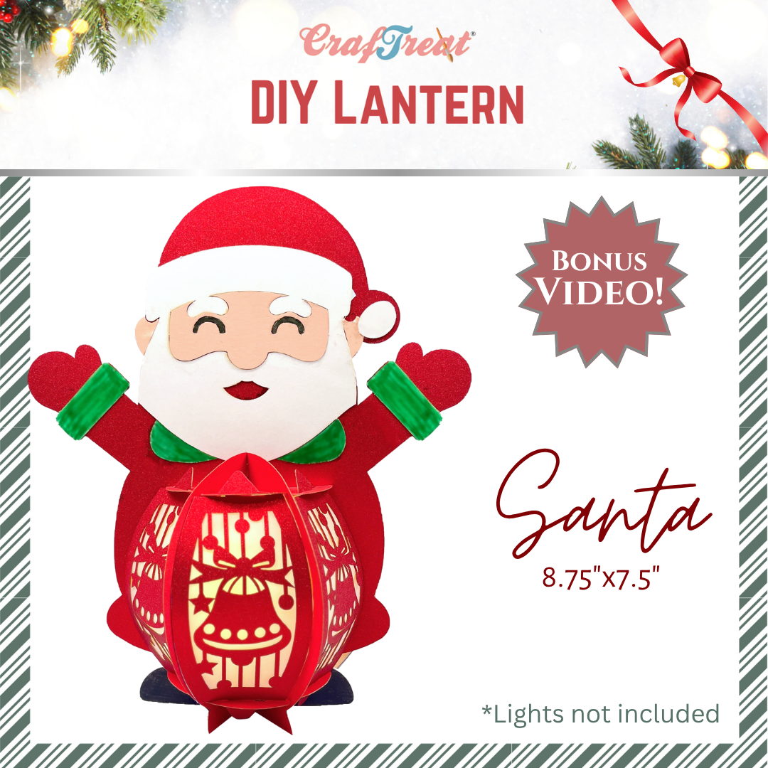 CrafTreat DIY Paper Lanterns - Santa