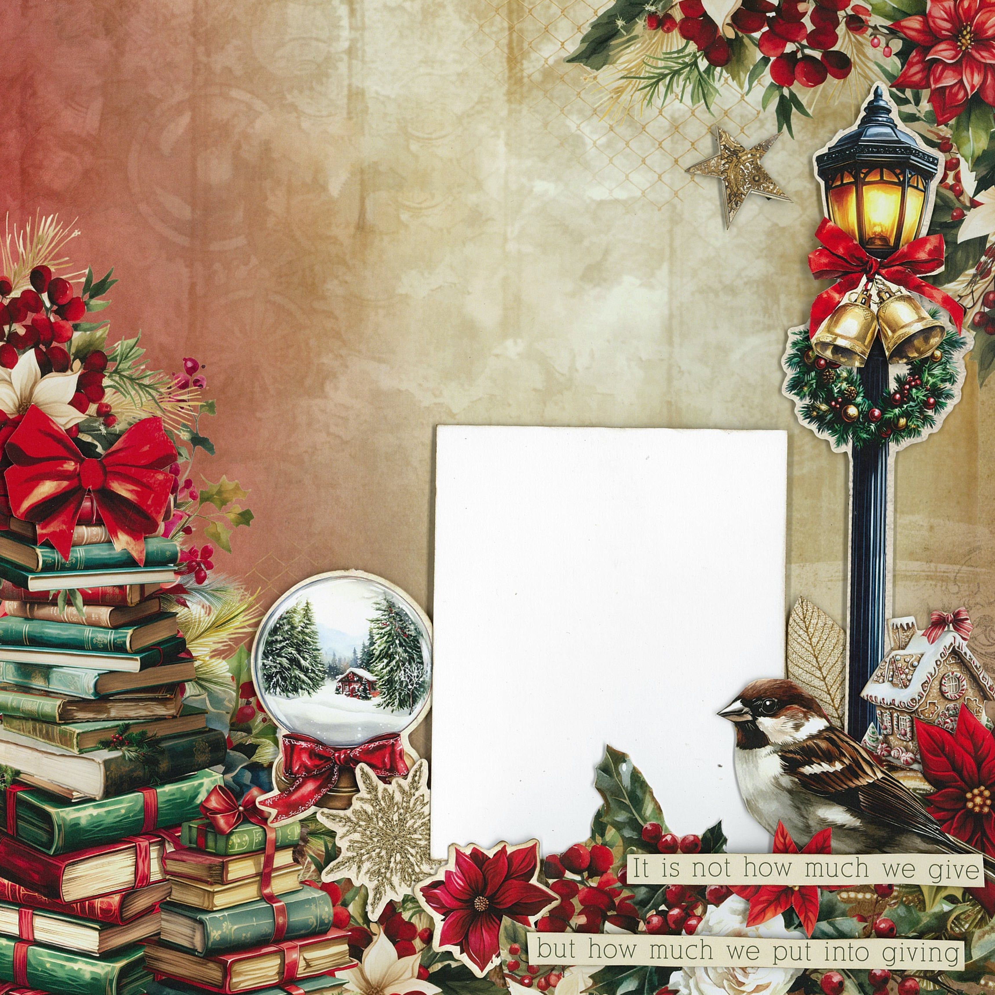 3Quarter Designs Holly Jolly 12x12 Design Paper & Diecuts Set