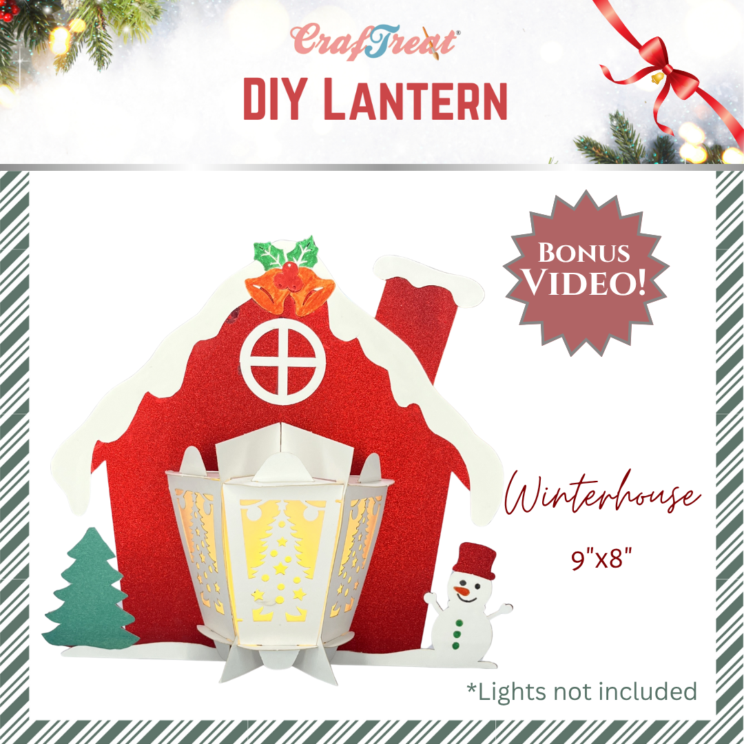 CrafTreat DIY Paper Lanterns - Winter House