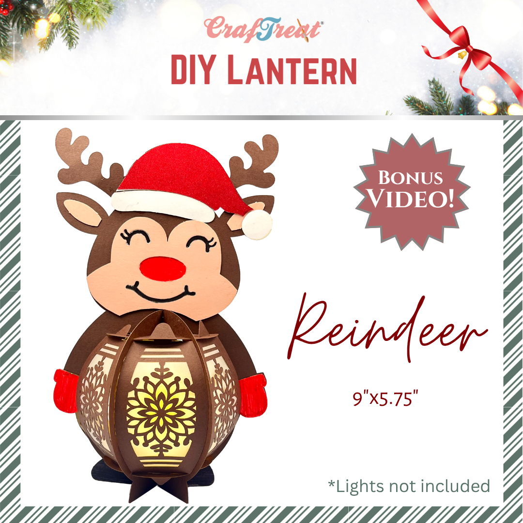 CrafTreat DIY Paper Lanterns - Reindeer