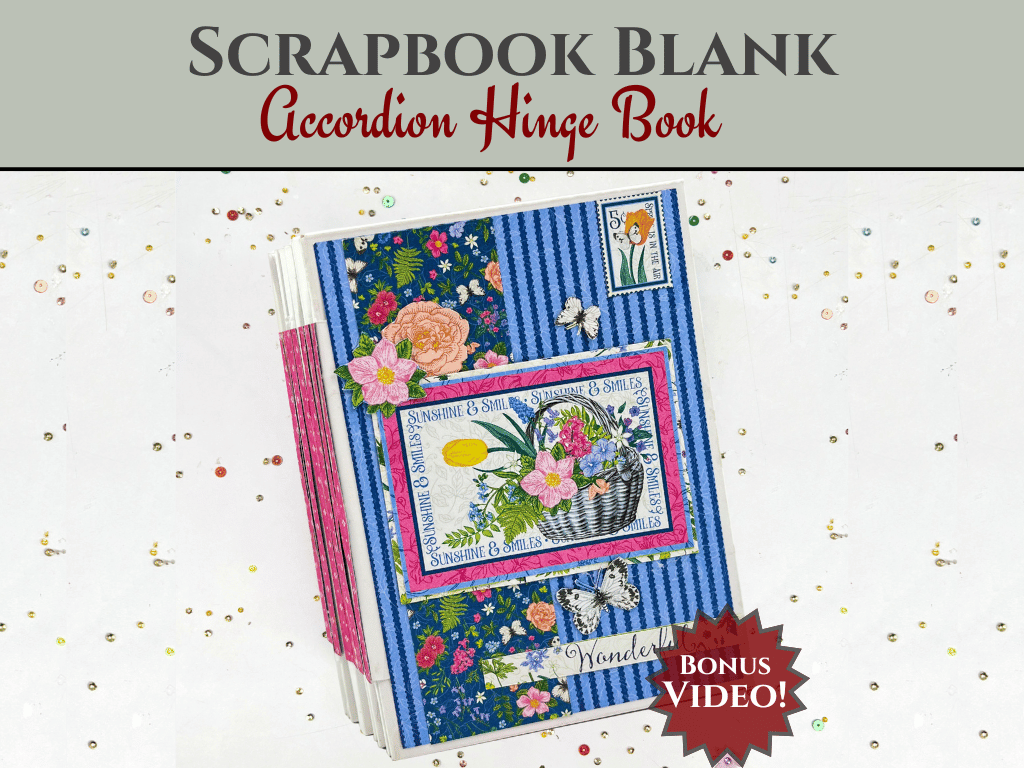 CrafTreat Accordion Hinge Book 1 - White