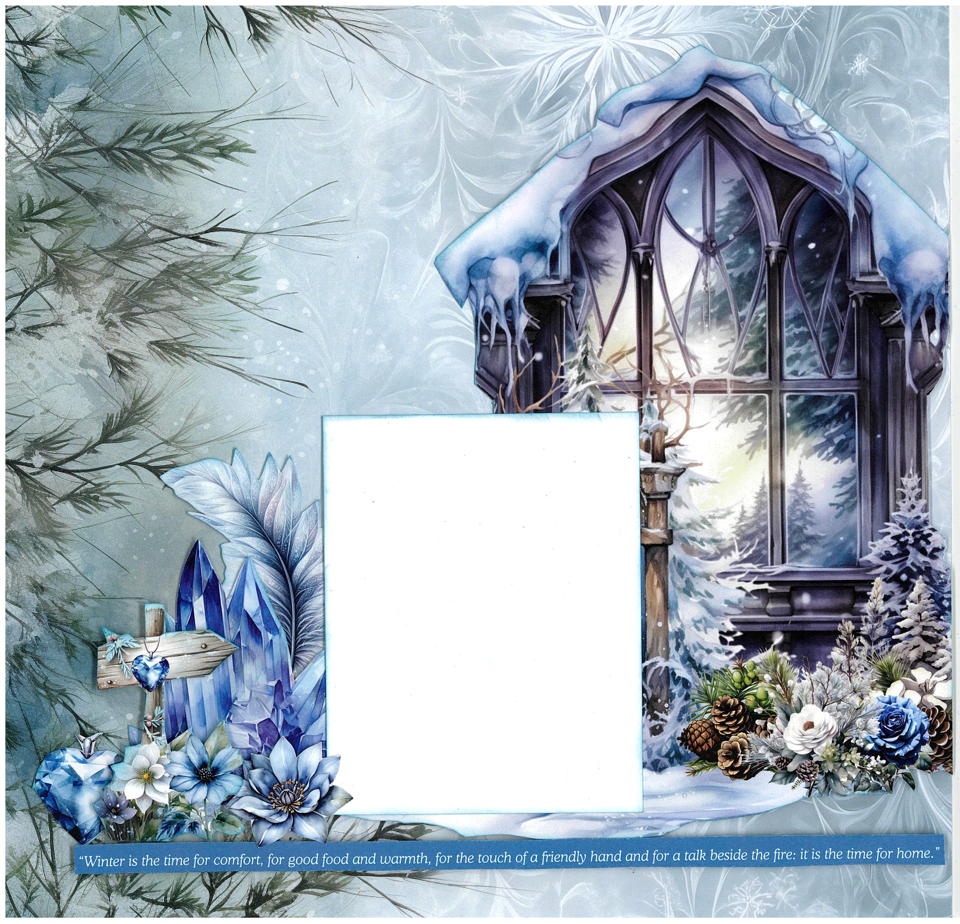 3Quarter Designs Winter Chronicles 12x12 Design Paper & Diecuts Set