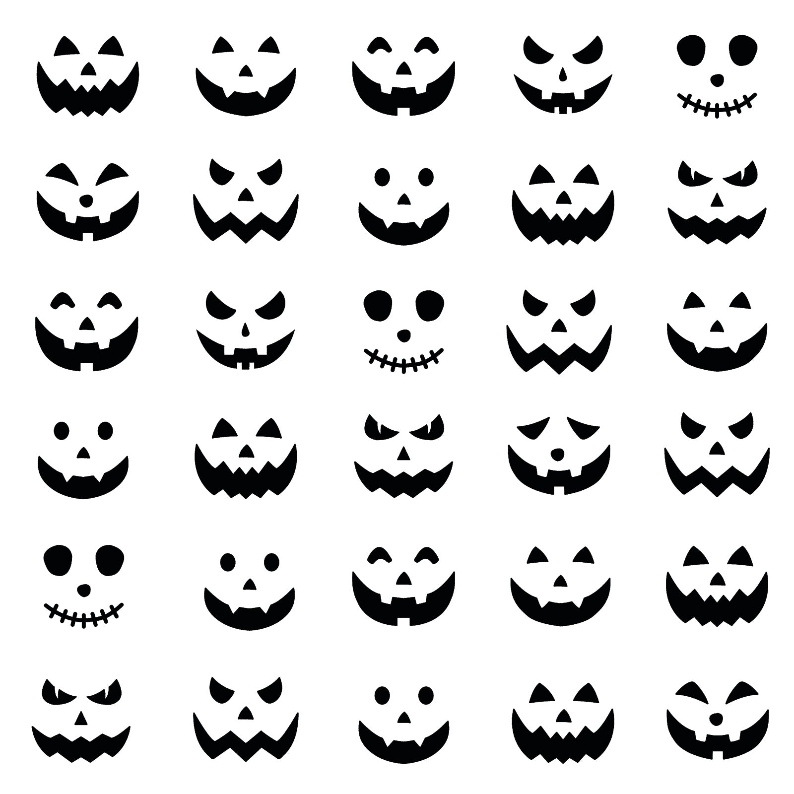 Vaessen Creative • Stencil Pumpkin Faces 5.9x5.9in