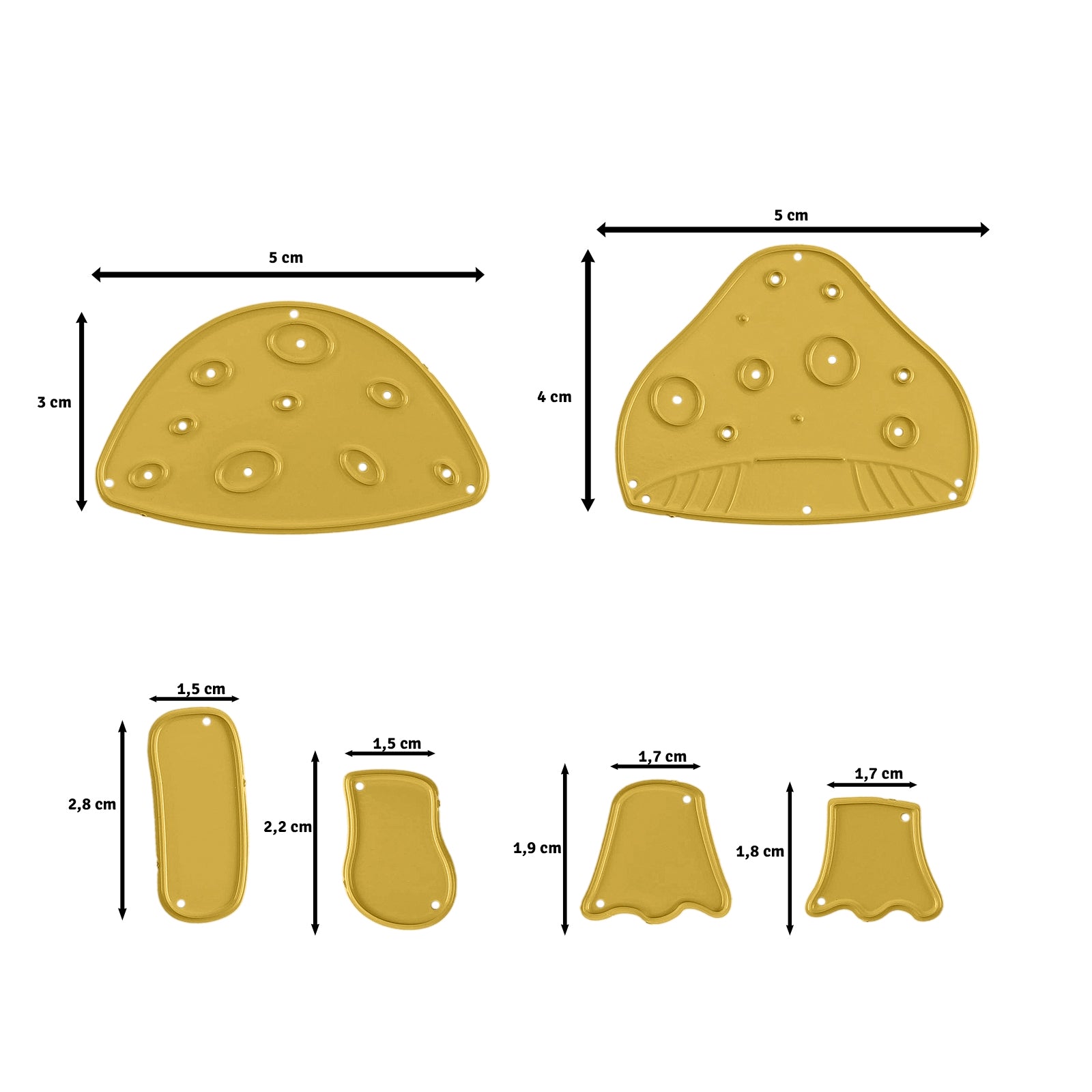 Vaessen Creative • Cutting Dies Build a Mushroom 6pcs