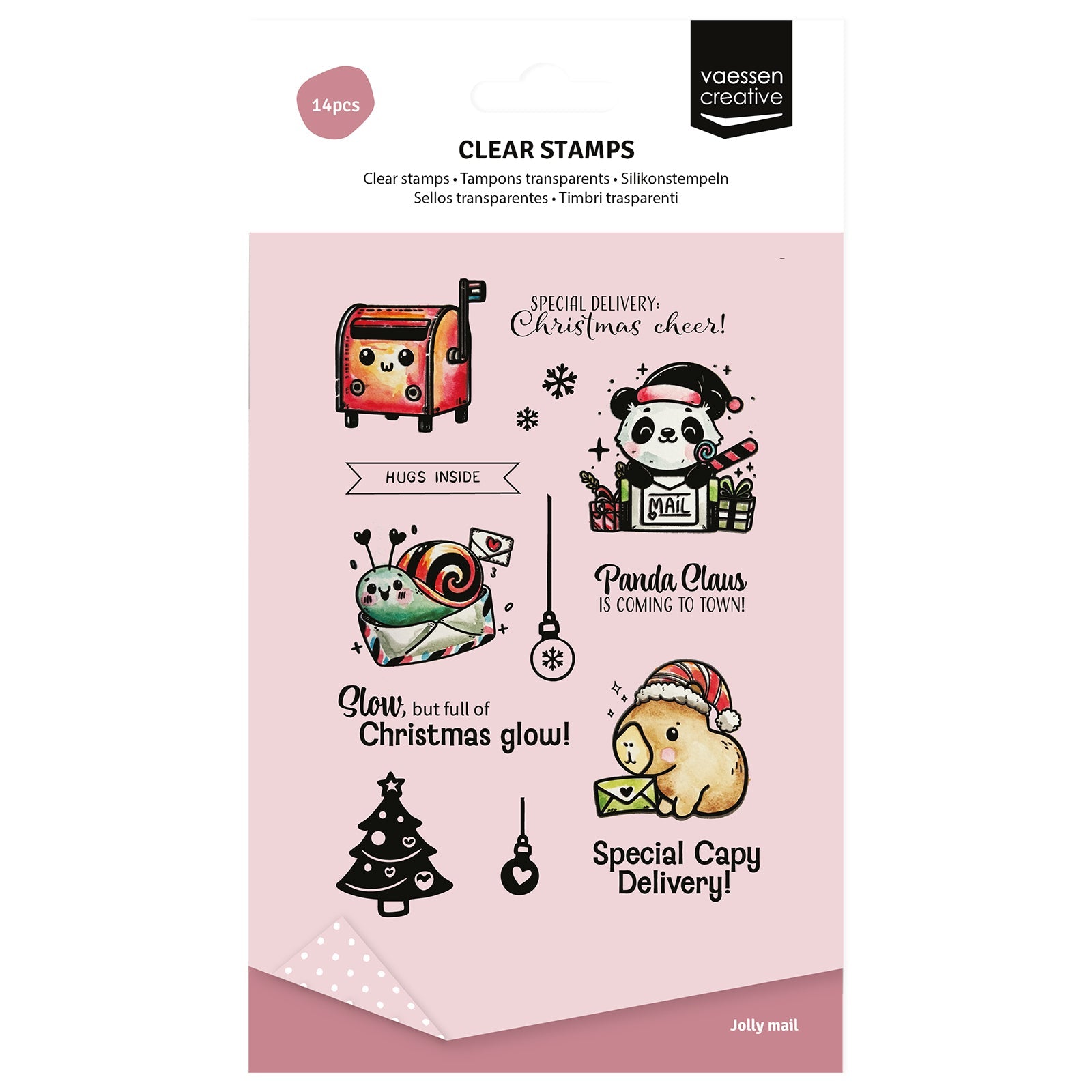 Vaessen Creative • Clear Stamps Panda Claus