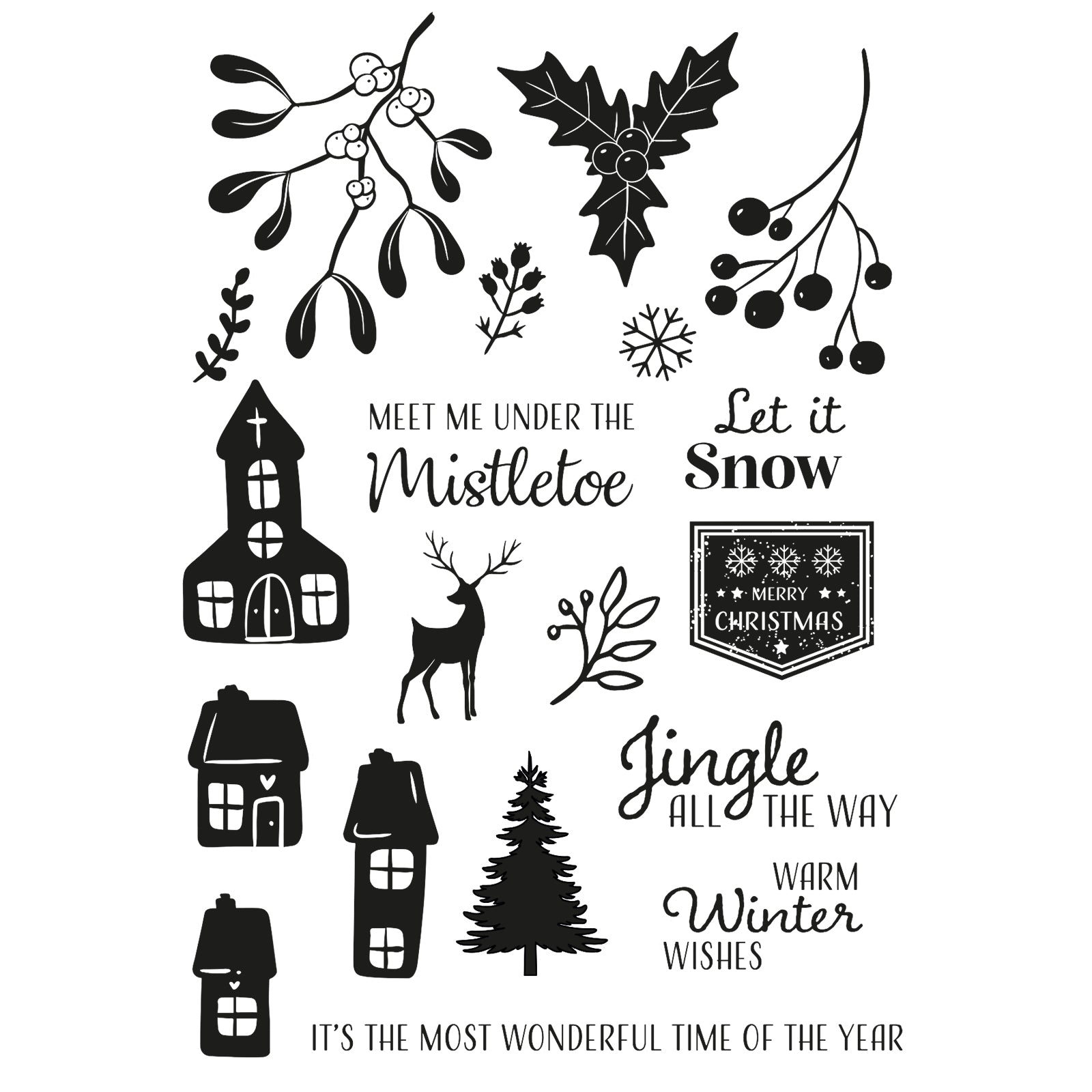 Vaessen Creative • Clear Stamps Mistletoe