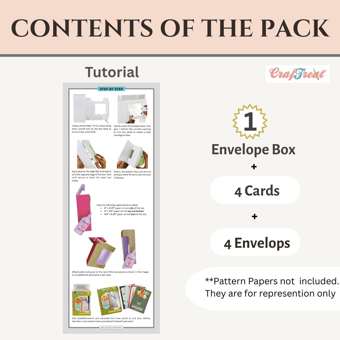 CrafTreat Box Blank - Acetate Window Card Box