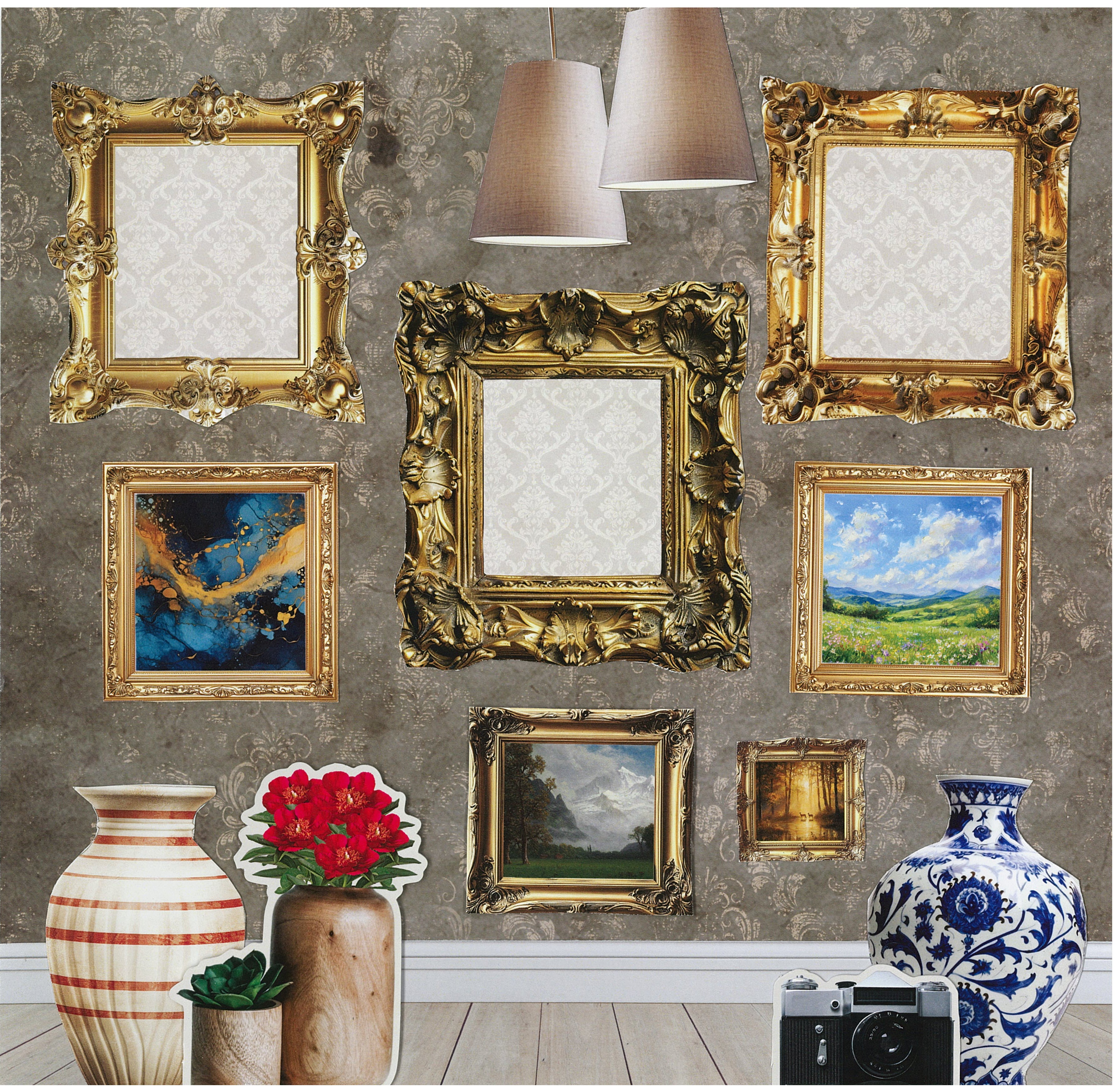 3Quarter Designs Timeless Gallery 12x12 Designer Paper & Diecuts Set