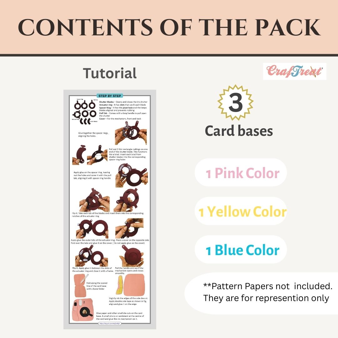 CrafTreat Card Blanks - Instax Iris Lens Card