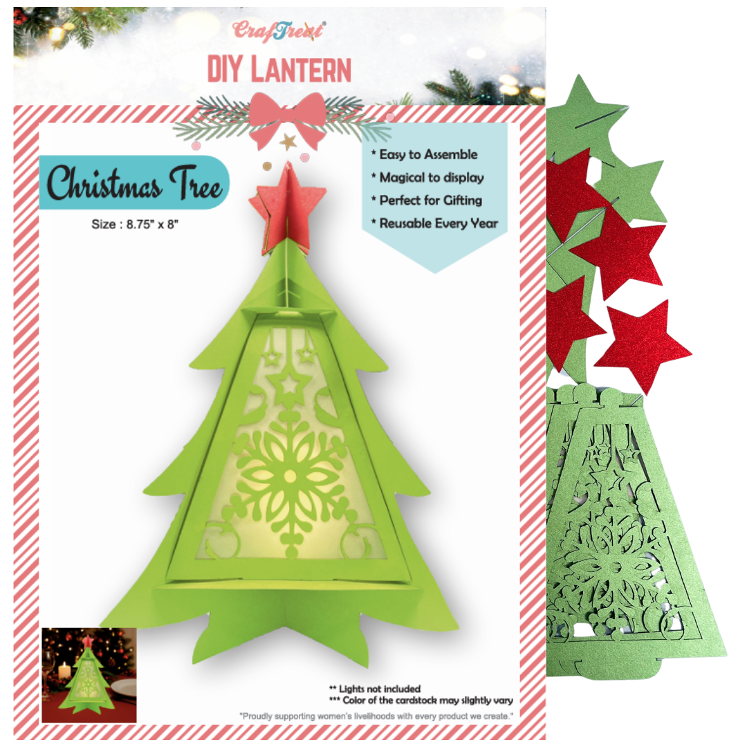 CrafTreat DIY Paper Lanterns - Christmas Tree