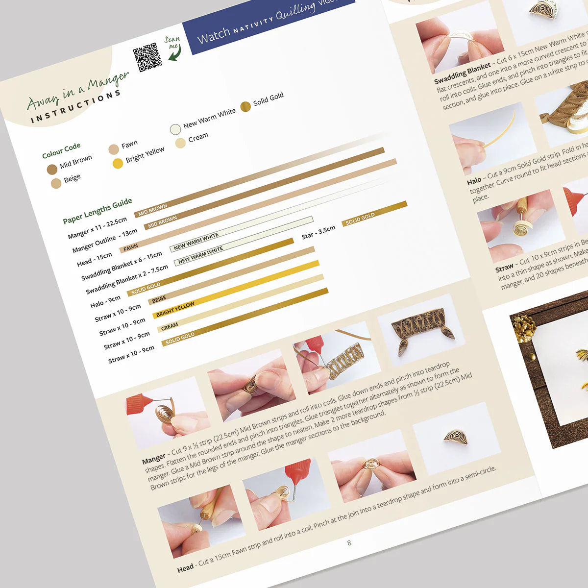 Miniature Nativity Quilling Kit
