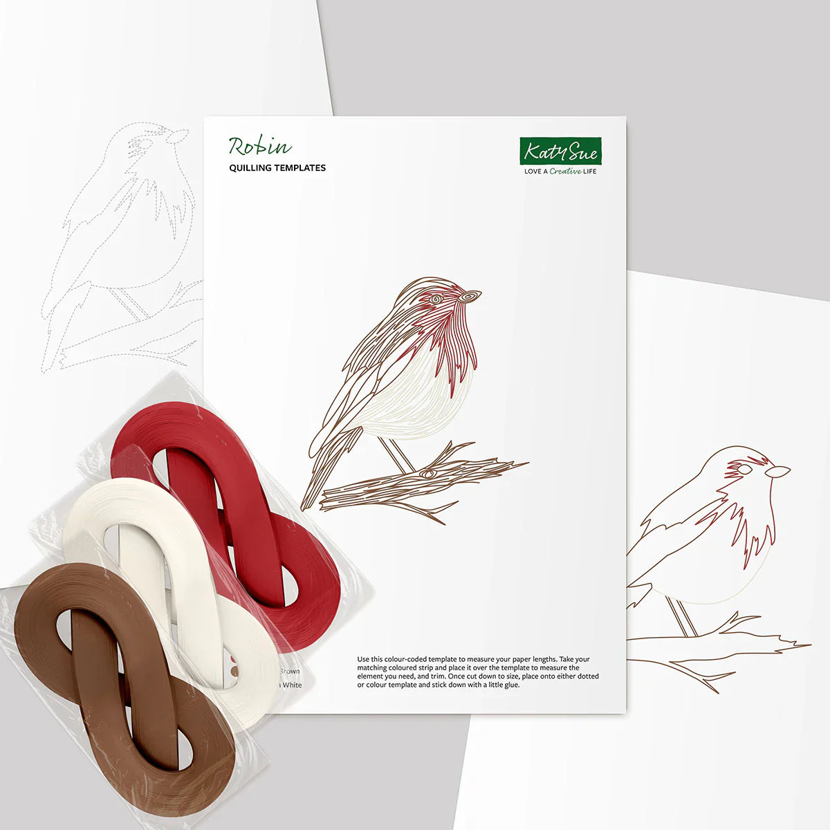 Robin Quilling Template Kit