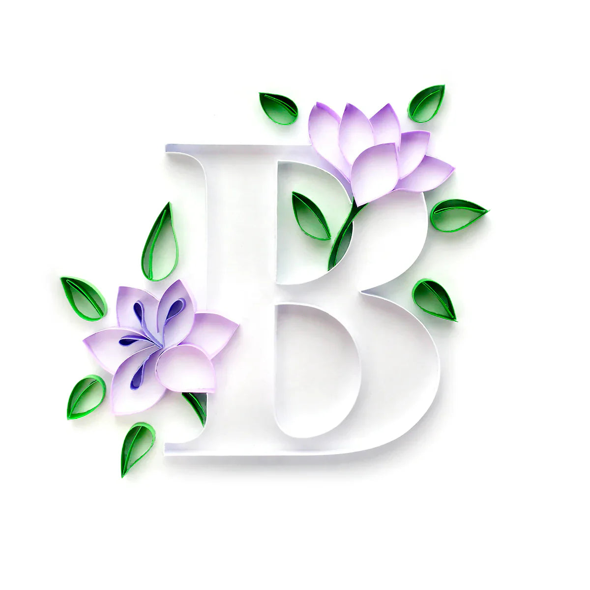 Floral Alphabet Collection Paper Quilling Template Pad