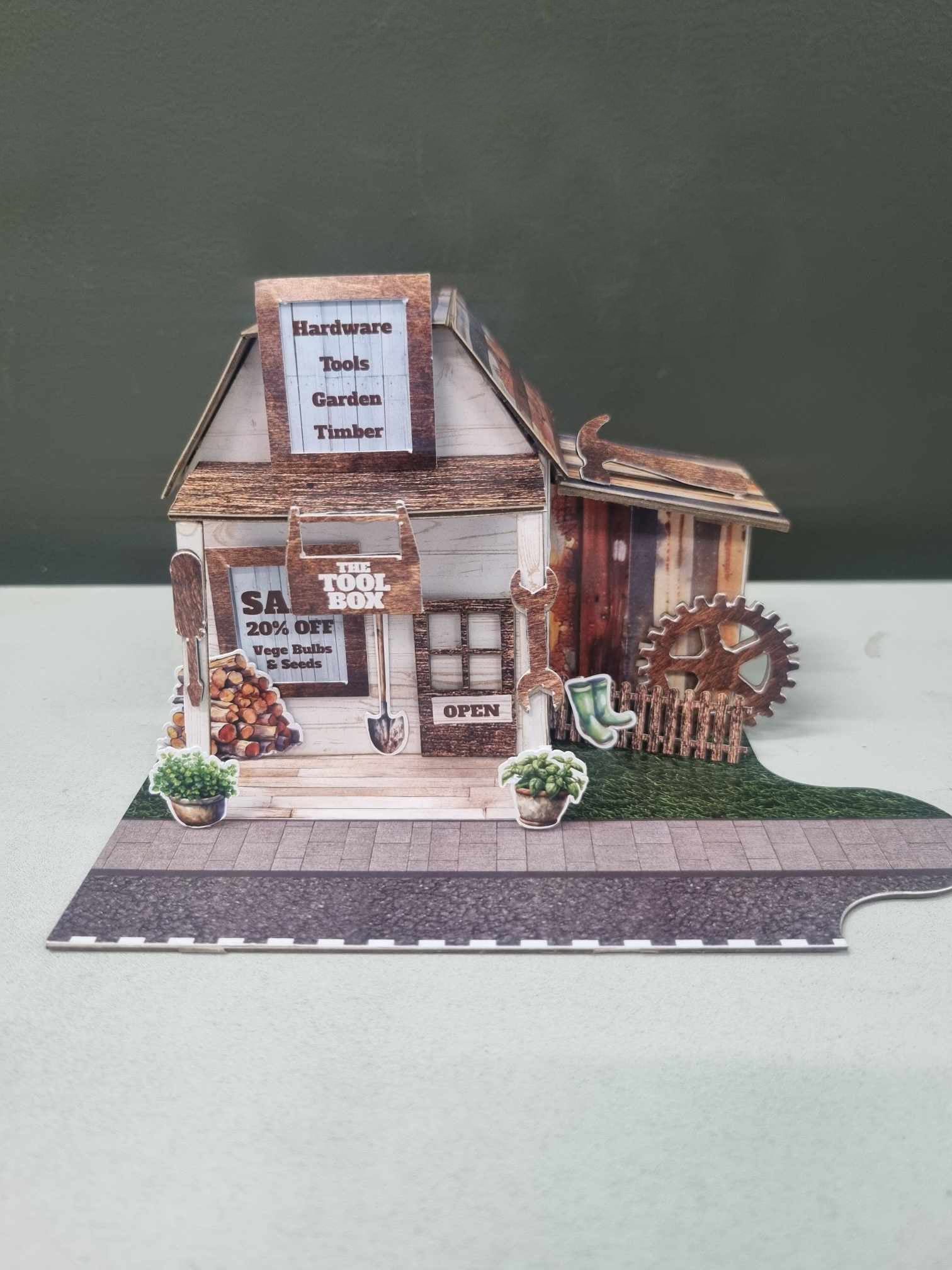 3Quarter Designs Lane Village - The Tool Box Hardware Store