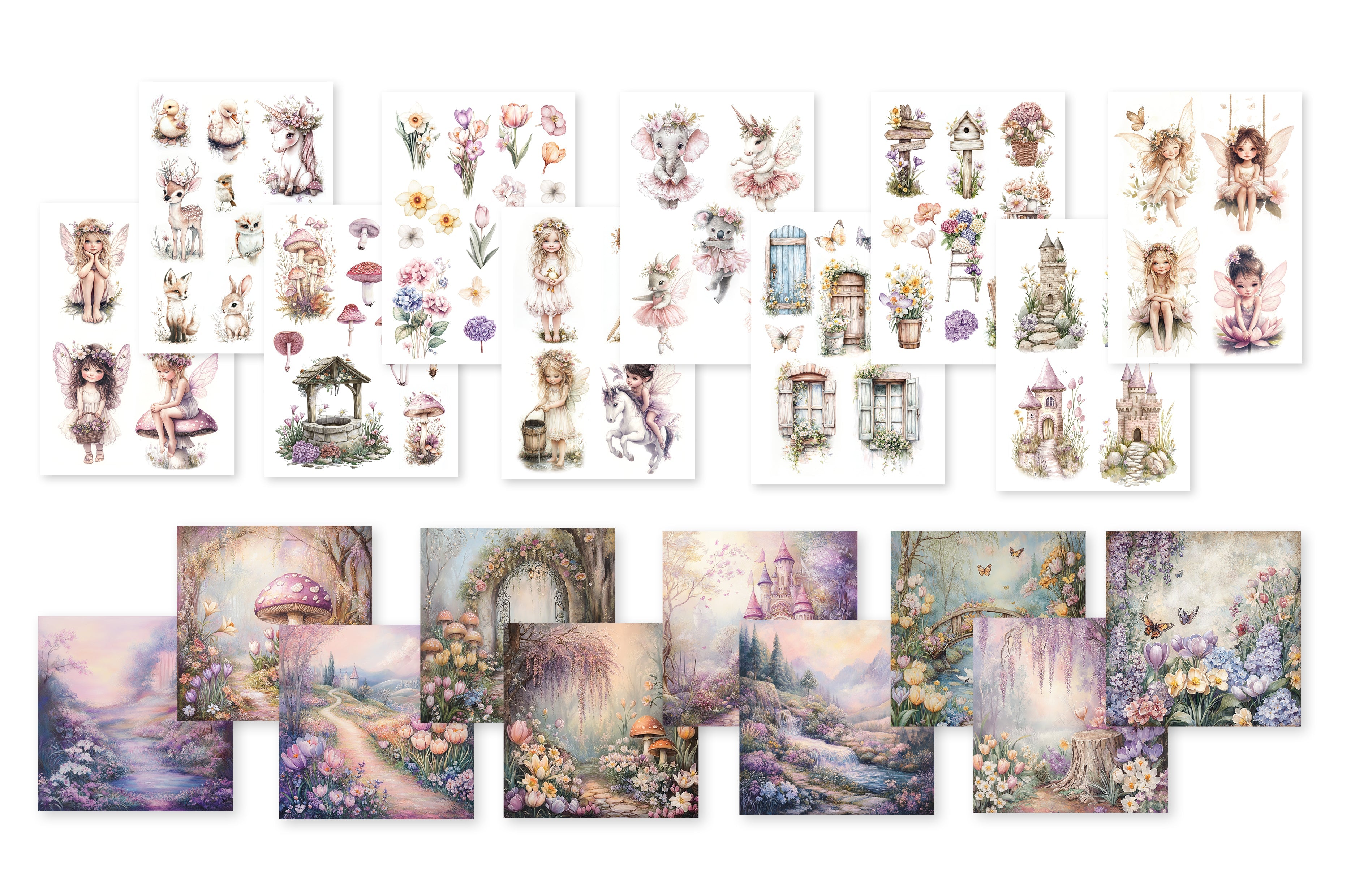 Dutch Doobadoo DDBD Collage Paperset Woodland Springs