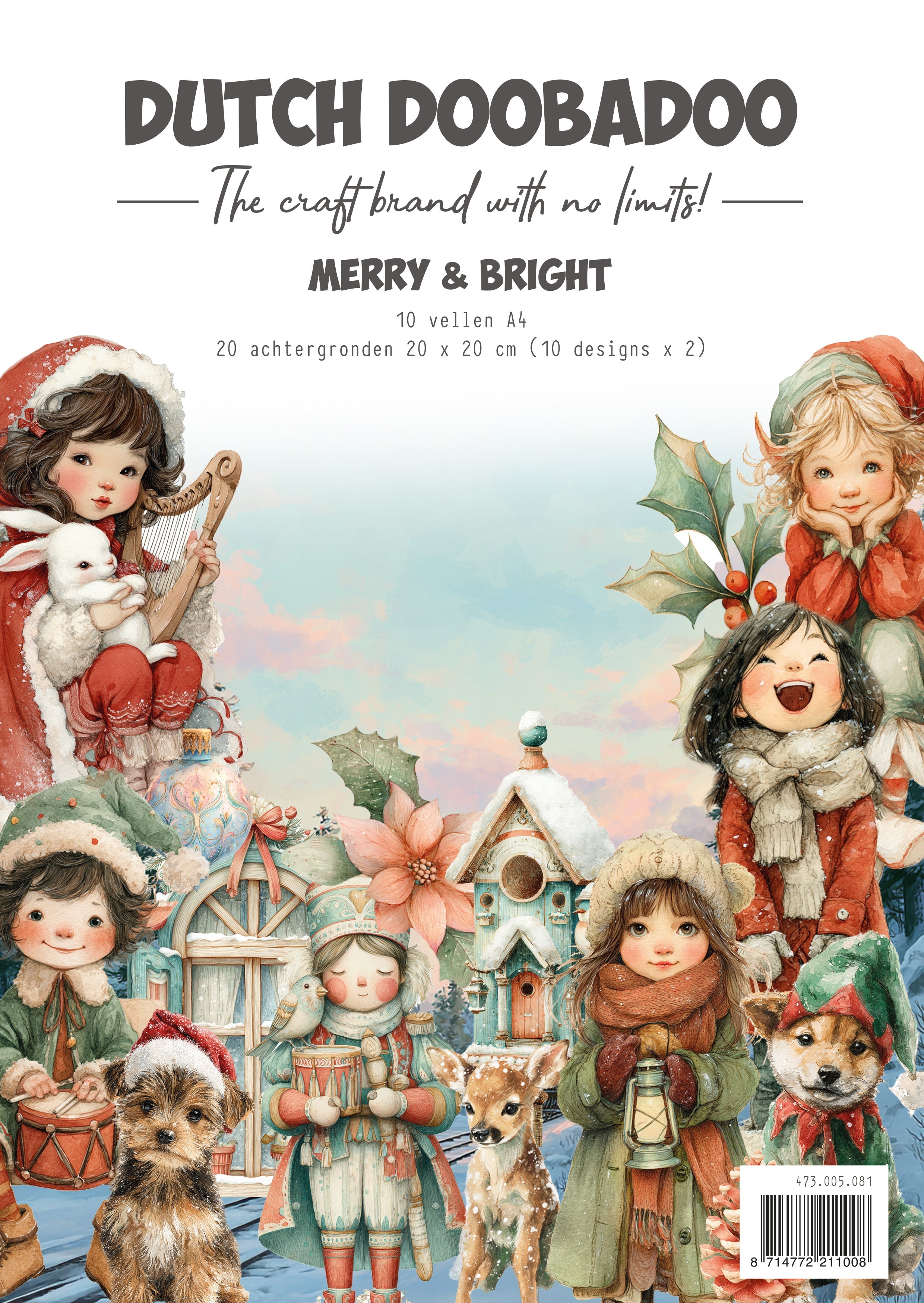 Dutch Doobadoo DDBD Collage Paperset Merry & Bright