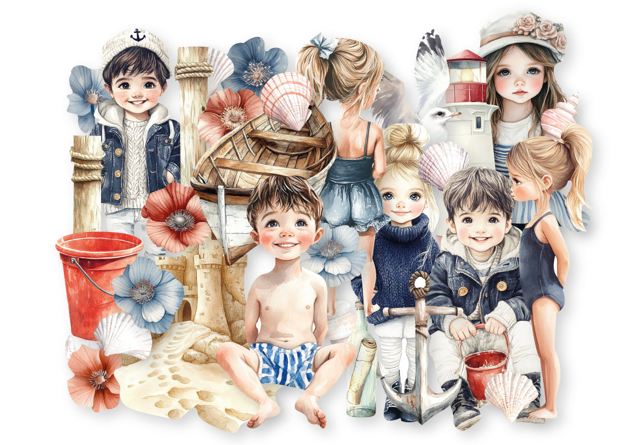 Dutch Doobadoo DDBD Collage Die-Cuts Waves Of The Sea